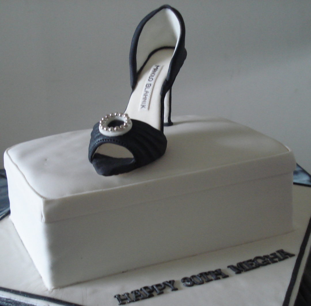 Manolo Blahnik 30th birthday cake, Gum Paste shoe cake