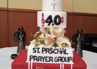 40th Anniversary cake for St. Paschal Prayer Group